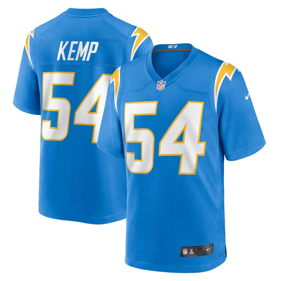 Men Los Angeles Chargers 54 Carlo Kemp Nike Powder Blue Game Player NFL Jersey